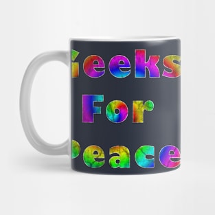 Geeks for Peace (distressed) Mug